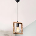 Φωτιστικό Οροφής Μονόφωτο Isolate Pakoworld Ε27 Καρυδί 18.5X3X24Εκ