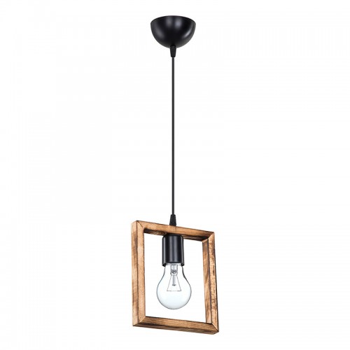 Φωτιστικό Οροφής Μονόφωτο Isolate Pakoworld Ε27 Καρυδί 18.5X3X24Εκ