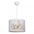 Παιδικό Φωτιστικό Οροφής Tots Pakoworld Led E27 Πολύχρωμο Pvc Φ30X20Εκ