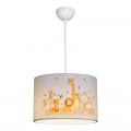 Παιδικό Φωτιστικό Οροφής Tots Pakoworld Led E27 Πολύχρωμο Pvc Φ30X20Εκ