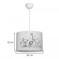 Παιδικό Φωτιστικό Οροφής Tots Pakoworld Led E27 Πολύχρωμο Pvc Φ30X20Εκ