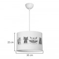 Παιδικό Φωτιστικό Οροφής Wooda Pakoworld Led E27 Πολύχρωμο Pvc Φ30X20Εκ