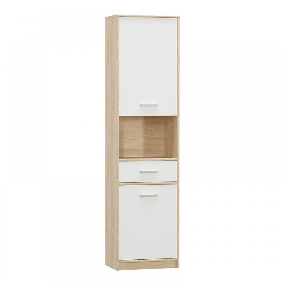 Στήλη Letto Pakoworld Σε Oak - Λευκό Ματ Απόχρωση 50,2X34,3X195Εκ