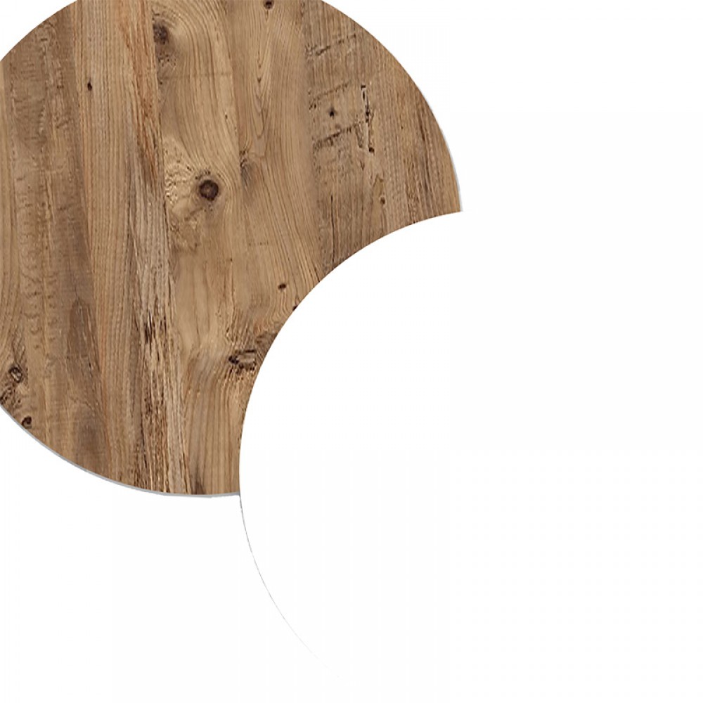 Έπιπλο Τηλεόρασης Επιτοίχιο Dello Pakoworld Λευκό-Oak 180X31.6X29.6Εκ