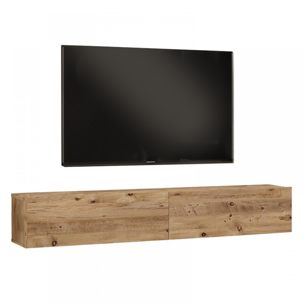 Έπιπλο Τηλεόρασης Επιτοίχιο Dello Pakoworld Sonoma 180X31.6X29.6Εκ