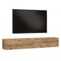Έπιπλο Τηλεόρασης Επιτοίχιο Dello Pakoworld Sonoma 180X31.6X29.6Εκ