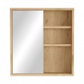 Ντουλάπι Μπάνιου Bagno Με Καθρέπτη Pakoworld Oak 60X14.5X63.6Εκ