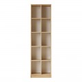 Βιβλιοθήκη Oteca 10Θέσεων Pakoworld Oak 51.1X25.4X180Εκ