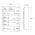 Βιβλιοθήκη Decora Pakoworld Σε Φυσική-Ανθρακί Απόχρωση 90X22X123.6Εκ