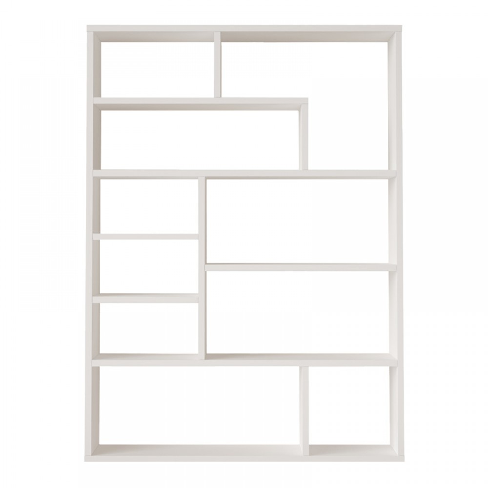Βιβλιοθήκη Decora Pakoworld Σε Λευκη Απόχρωση 90X22X123.6Εκ