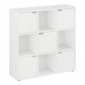 Βιβλιοθήκη Bookel Pakoworld Σε Λευκή Απόχρωση 88.5X27.5X89.3Εκ