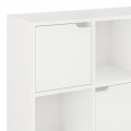 Βιβλιοθήκη Bookel Pakoworld Σε Λευκή Απόχρωση 88.5X27.5X89.3Εκ