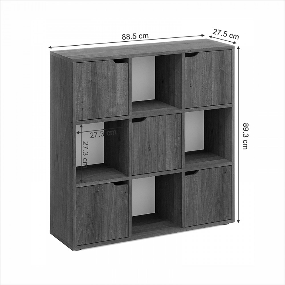 Βιβλιοθήκη Bookel Pakoworld Σε Λευκή Απόχρωση 88.5X27.5X89.3Εκ