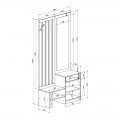 Έπιπλο Εισόδου Με Καθρέπτη Citra Pakoworld Sonoma 100X34.3X199.5Εκ