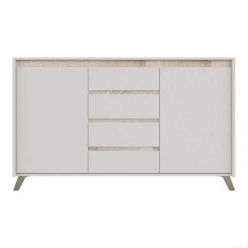 Μπουφές Belka Pakoworld Κρεμ Με Oak 155X45X93,7Εκ