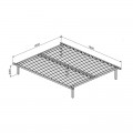 Κρεβάτι Διπλό Lucabel Pakoworld Κρεμ 160X200Εκ