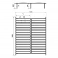 Κρεβάτι Διπλό Lucabel Pakoworld Κρεμ 160X200Εκ