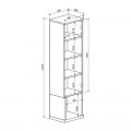 Σύνθετο Σαλονιού Norda Pakoworld Κρεμ Με Oak 187X40X58.4Εκ