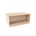 Τραπέζι Monik Pakoworld Σε Oak-Ανοιχτό Γκρι Απόχρωση 90X56X40Εκ