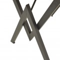 Τραπέζι Vertex Pakoworld Oak Με Μαύρα Μεταλλικά Πόδια 110X70X72Εκ