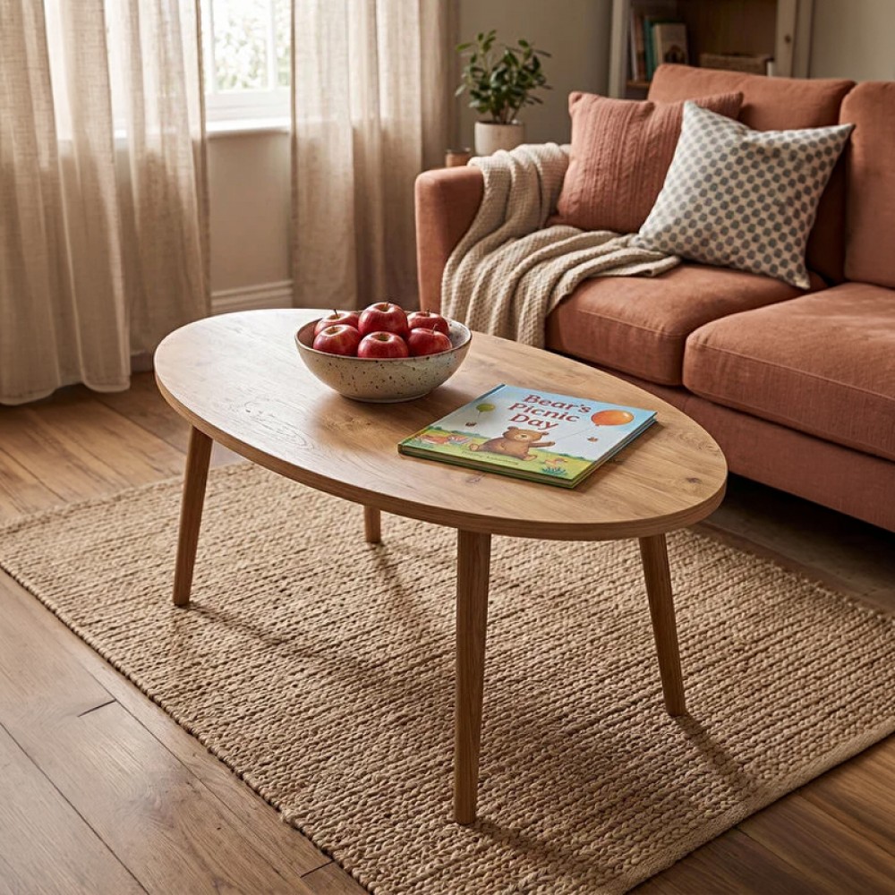 Τραπέζι Σαλονιού Sartori Pakoworld Oak 90X45X43Εκ