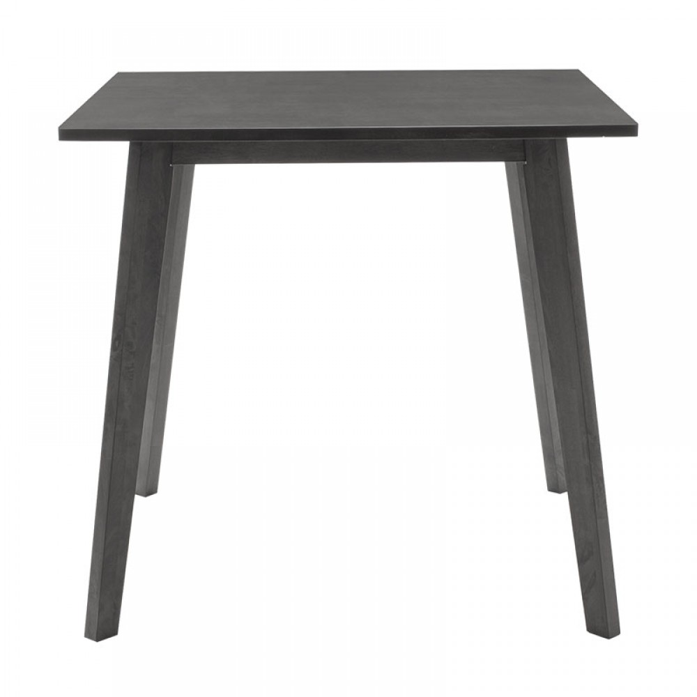 Tραπεζαρία Benson - Orlean Pakoworld Σετ 5Τμχ Rustic Grey - Ύφασμα Γκρι 80X80X75Εκ