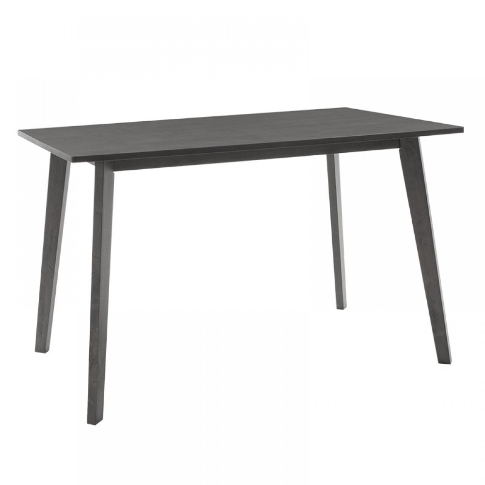 Tραπεζαρία Benson - Orlean Pakoworld Σετ 5Τμχ Rustic Grey-Ύφασμα Γκρι 120X75X75Εκ