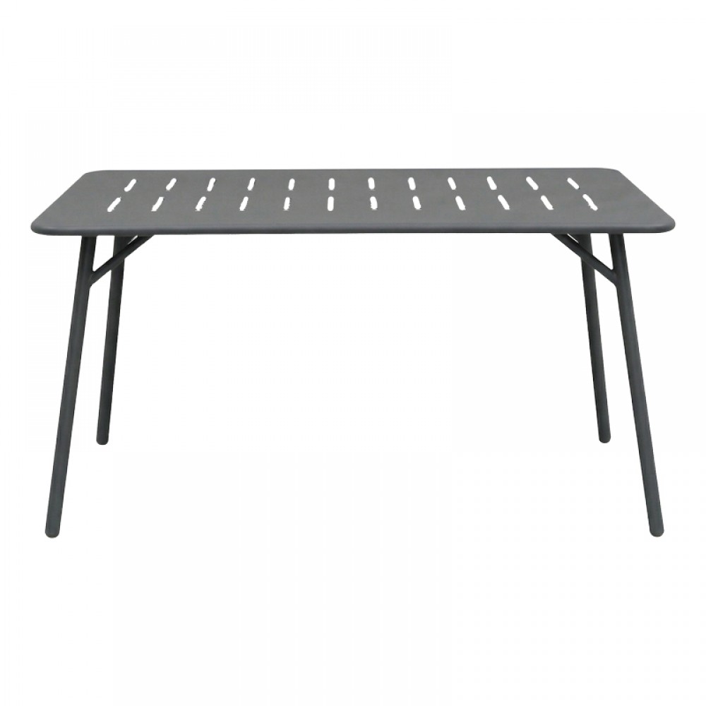 Τραπεζαρία Moraja Deraby Pakoworld Σετ 5Τεμ Μαύρο Μέταλλο 140X80X72Εκ