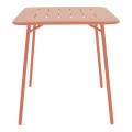 Τραπεζαρία Moraja Deraby Pakoworld Σετ 3Τεμ Terracotta Μέταλλο 70X70X73Εκ