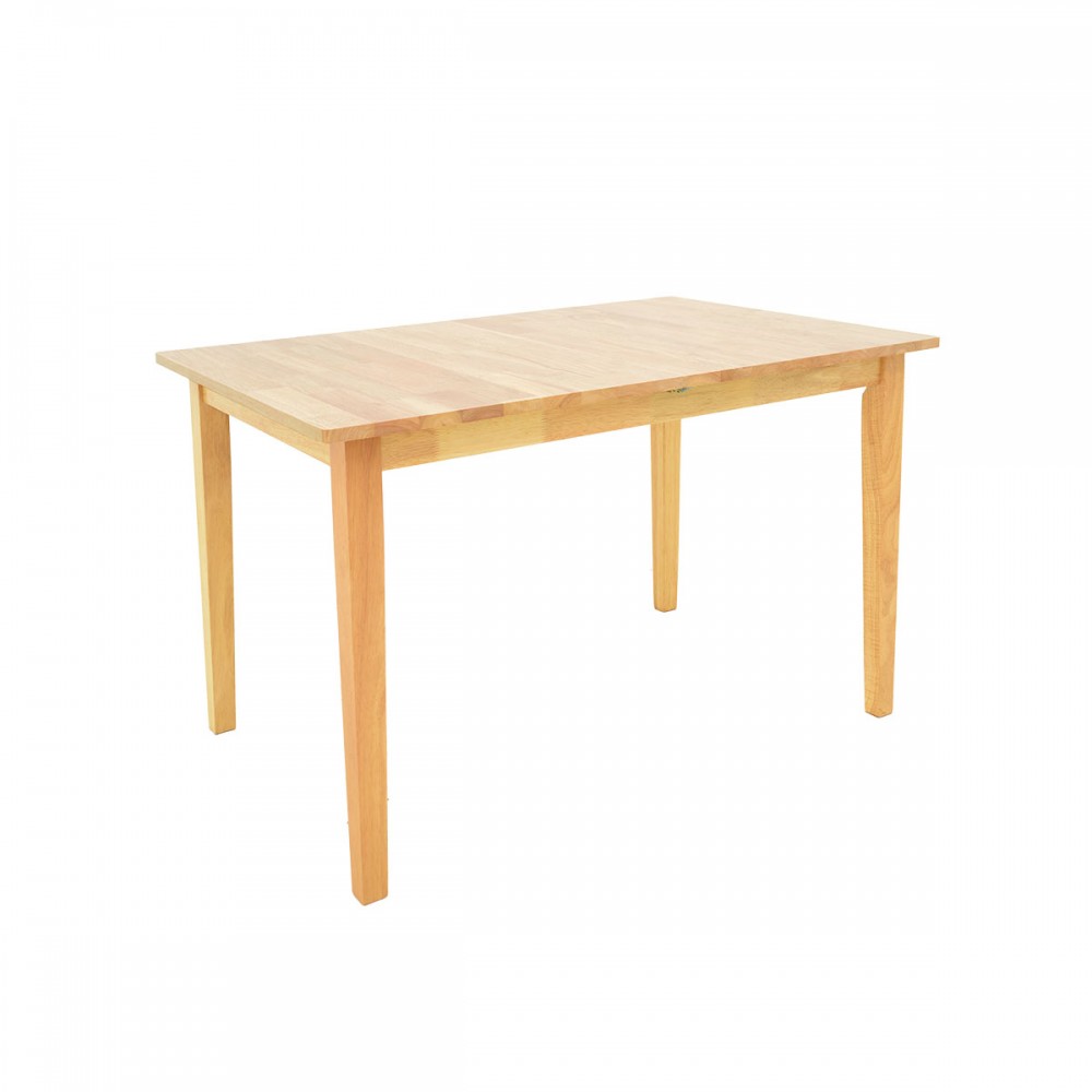 Τραπεζαρία Dallan Country Pakoworld 7Τεμ Σε Φυσική Απόχρωση Rubberwood 120-150X80X74Εκ