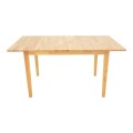 Τραπεζαρία Dallan Country Pakoworld 7Τεμ Σε Φυσική Απόχρωση Rubberwood 120-150X80X74Εκ