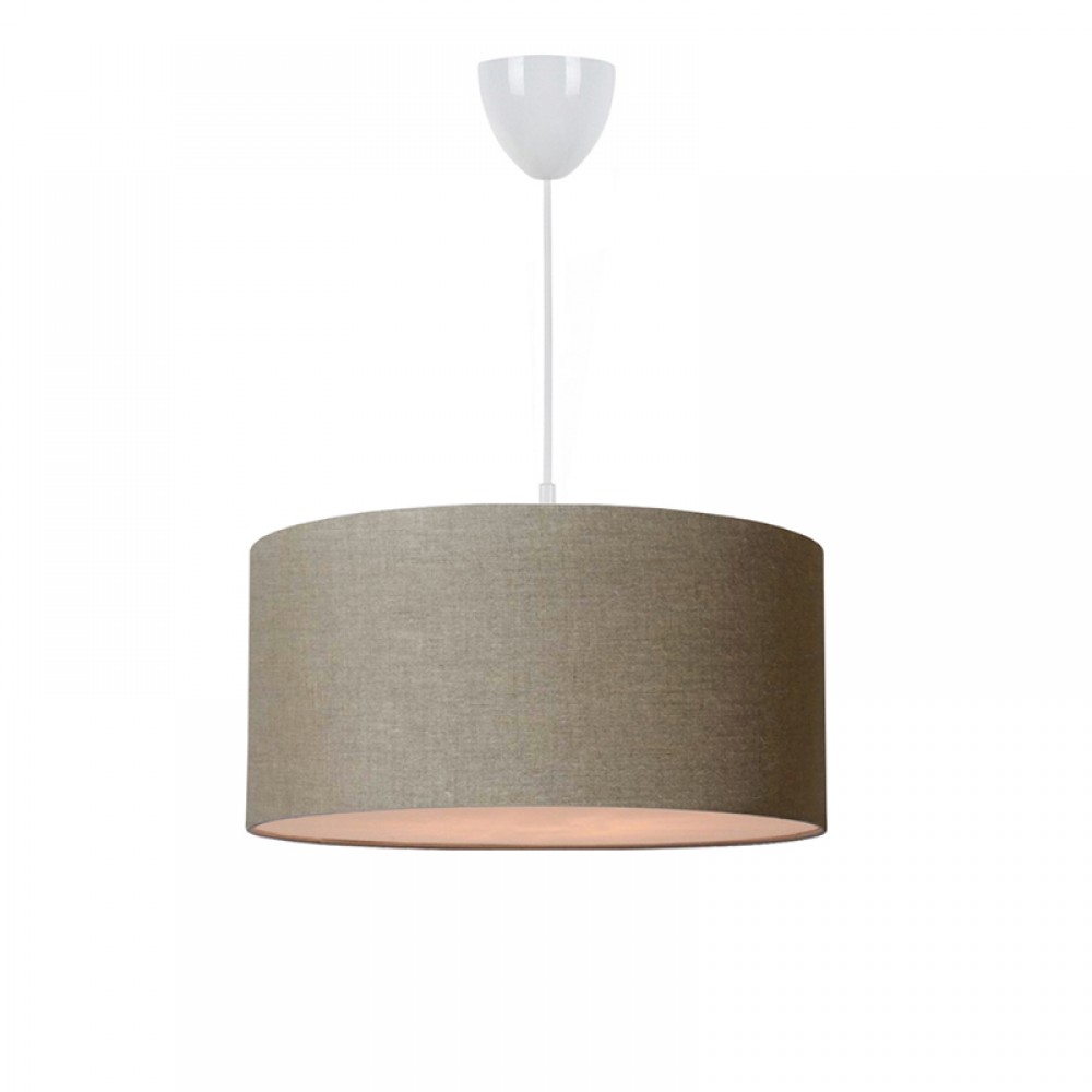 Φωτιστικό Οροφής Μονόφωτο Pwl-1091 Pakoworld Ε27 Μπεζ Φ38X70Εκ