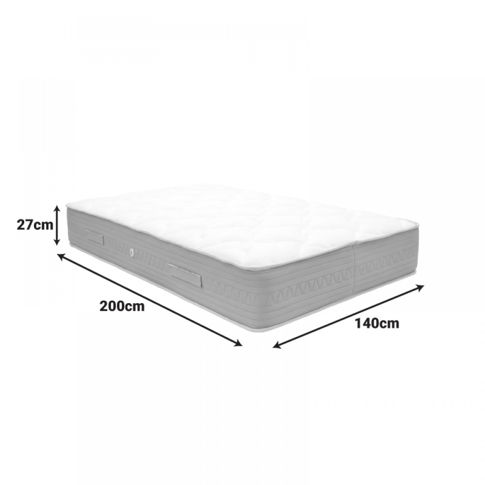 Στρώμα Sleepy Pakoworld Bonnel Spring Διπλής Όψης 27Cm 140X200Εκ
