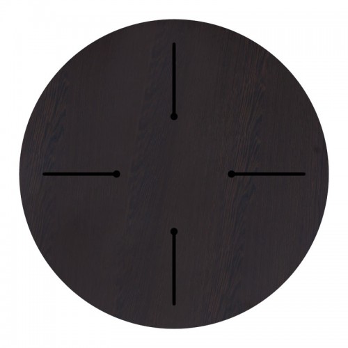 Επιφάνεια Τραπεζιού Portico Pakoworld Hpl Wenge Φ60Εκ Πάχους 12Mm