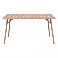 Τραπέζι Moraja Pakoworld Terracotta Μέταλλο 140X80X72Εκ