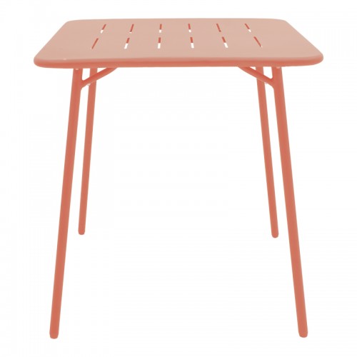 Τραπέζι Moraja Pakoworld Terracotta Μέταλλο 70X70X73Εκ