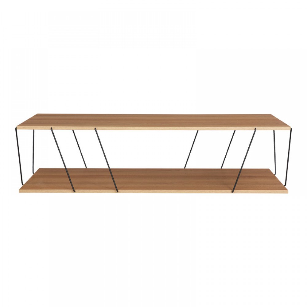 Τραπέζι Σαλονιού Tars Pakoworld Sonoma-Μαύρο 120X50X30Εκ