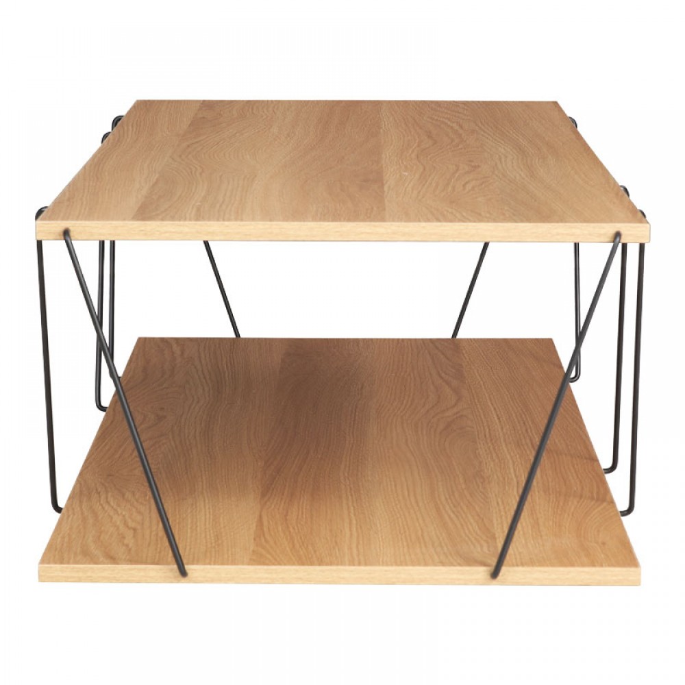 Τραπέζι Σαλονιού Tars Pakoworld Sonoma-Μαύρο 120X50X30Εκ