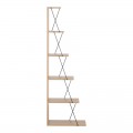 Βιβλιοθήκη Mini Tars Pakoworld Sonoma-Μαύρο 50X22X150Εκ