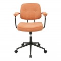 Καρέκλα Γραφείου Leberta Pakoworld Terracotta Ύφασμα 64X63,5X86-96Εκ
