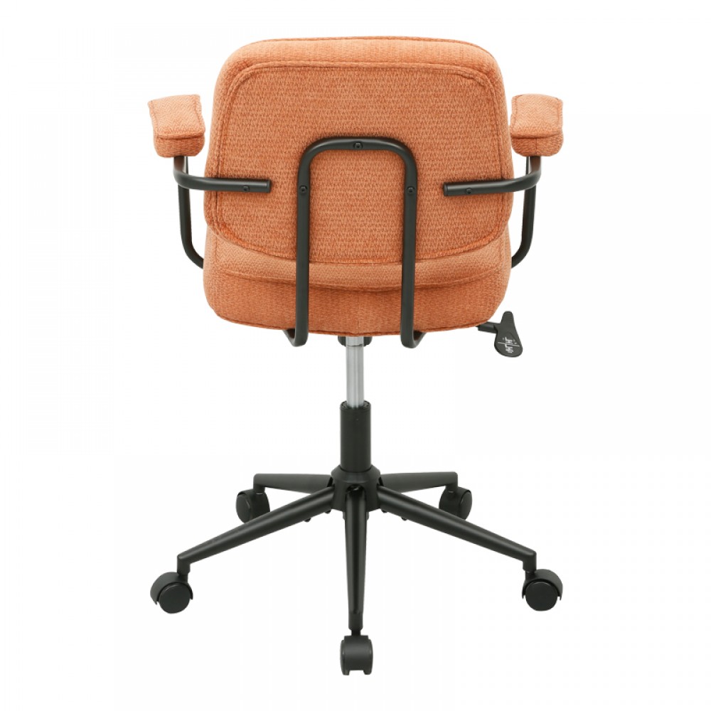 Καρέκλα Γραφείου Leberta Pakoworld Terracotta Ύφασμα 64X63,5X86-96Εκ