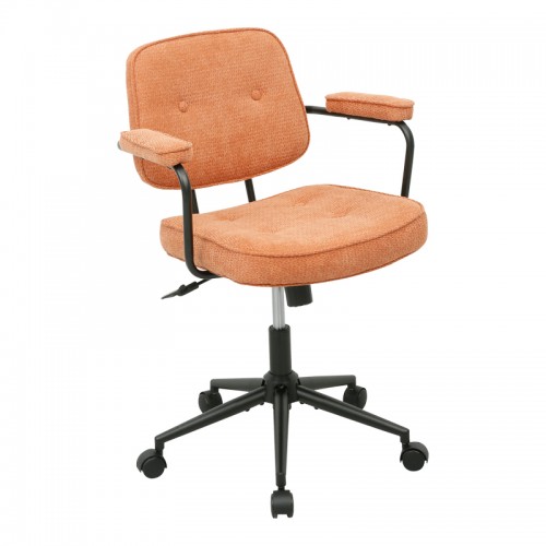 Καρέκλα Γραφείου Leberta Pakoworld Terracotta Ύφασμα 64X63,5X86-96Εκ
