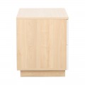 Κομοδίνο Verena Pakoworld Φυσικό Με Λευκό 48X40X48Εκ