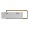 Έπιπλο Τηλεόρασης Tobler Pakoworld Σε Oak- Λευκή Απόχρωση 170X40X53Εκ