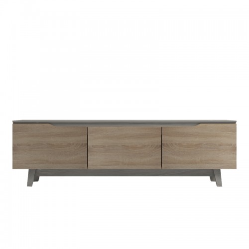 Έπιπλο Τηλεόρασης Kasandra Pakoworld Μπεζ Μαρμάρου-Sonoma 180X35X48.5Εκ