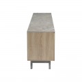 Έπιπλο Τηλεόρασης Kasandra Pakoworld Μπεζ Μαρμάρου-Sonoma 180X35X48.5Εκ