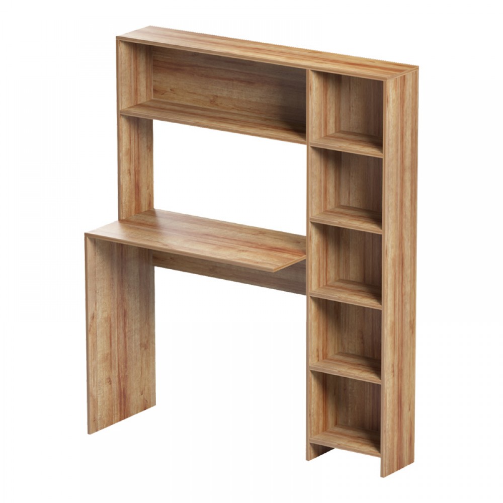 Γραφείο Με Βιβλιοθήκη Janson Pakoworld Oak 113.2X40X141.8Εκ