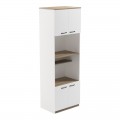 Ντουλάπα Κουζίνας Rowan Pakoworld Σε Λευκή-Sonoma Απόχρωση 60X42X182Εκ