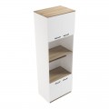 Ντουλάπα Κουζίνας Rowan Pakoworld Σε Λευκή-Sonoma Απόχρωση 60X42X182Εκ