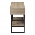 Κονσόλα Vien Pakoworld Σε Sonoma-Μαύρη Απόχρωση 139X43X75.5Εκ